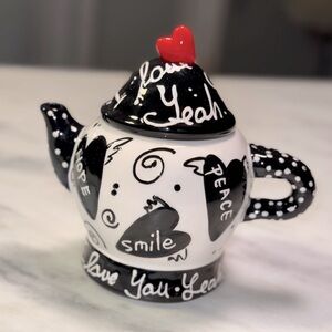 Joanne Delomba for Lotus With Love Ceramic Tea / Coffee Pot Pop Art